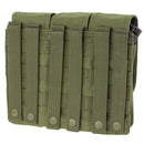 Condor MOLLE AK AR TRIPLE Rifle Mag Pouch Magazine Close Flap Pouch Pals-OD GREEN