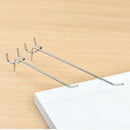 2",4",6",8" Long Peg Board Shelving Hooks 1/8" Thick Zinc Steel-PACK 20,PACK 100