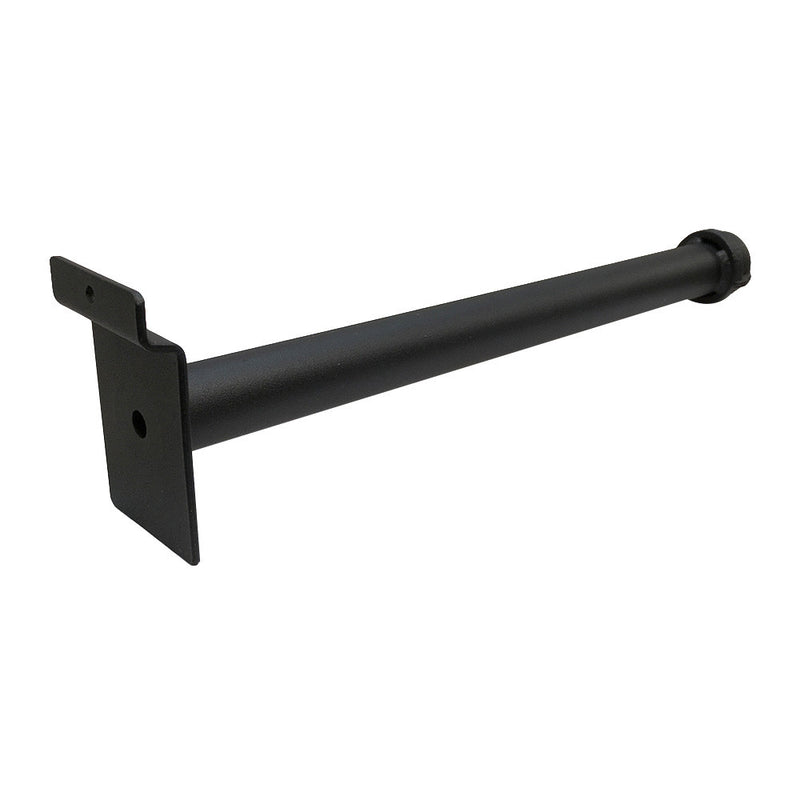 3" 6" 12" Black Slatwall Pipe Straight Faceout Hook Shelf Support - Pack of 6