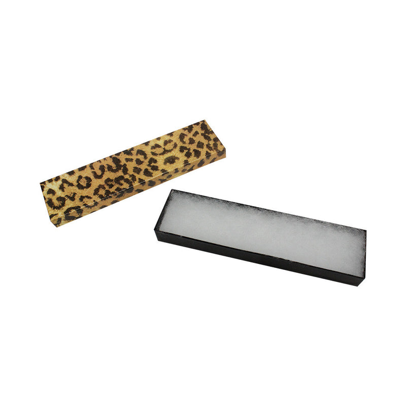 Animal Print Cotton Filled Gift Boxes Jewelry Cardboard Box Jewelry Box