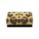Animal Print Cotton Filled Gift Boxes Jewelry Cardboard Box Jewelry Box