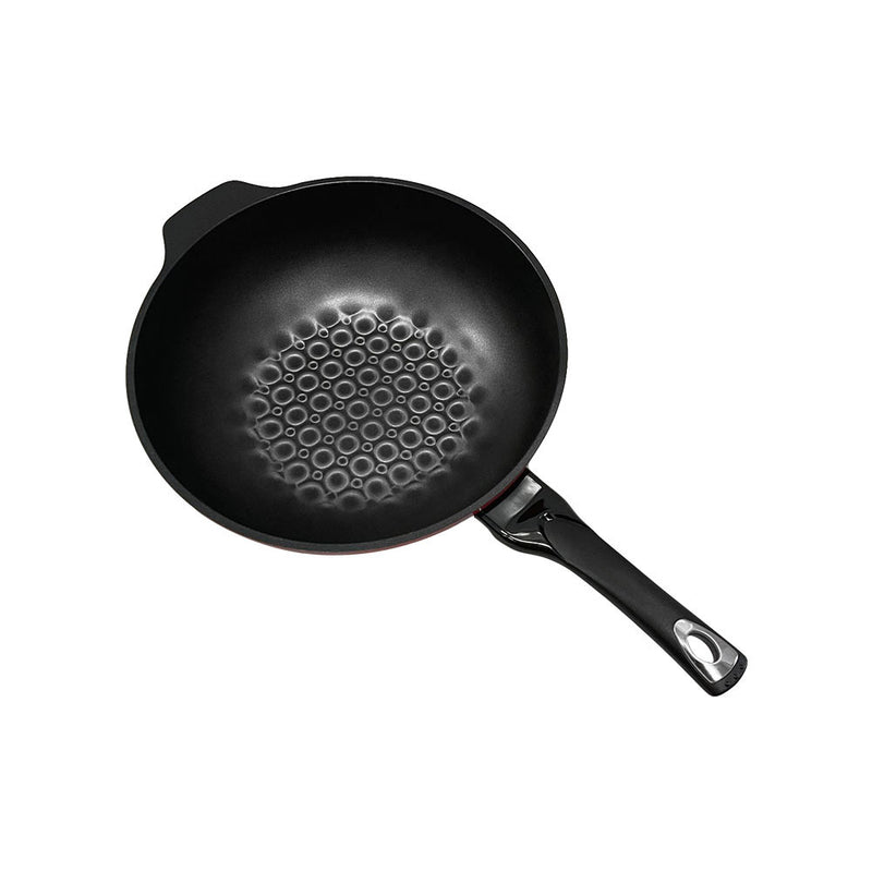 3D Diamond Coating Nonstick Wok, Frying Pan Skillet,Stir Fry Pan - MAD