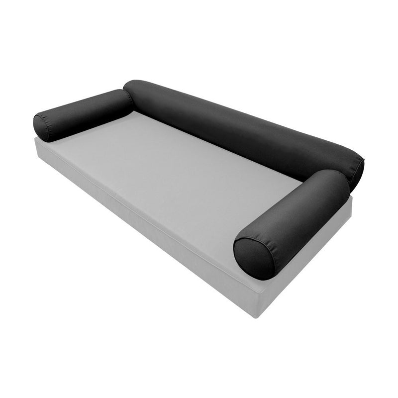 STYLE 6 - Bolster Pillow for Outdoor Indoor Daybed Porch Swing Bed Full Size | COVERS ONLY |