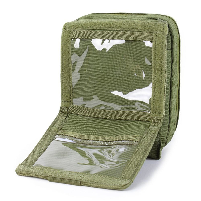 Molle Tactical MAP Pouch ID Admin Chart Case Atlas Clear Cover Carrier Pouch