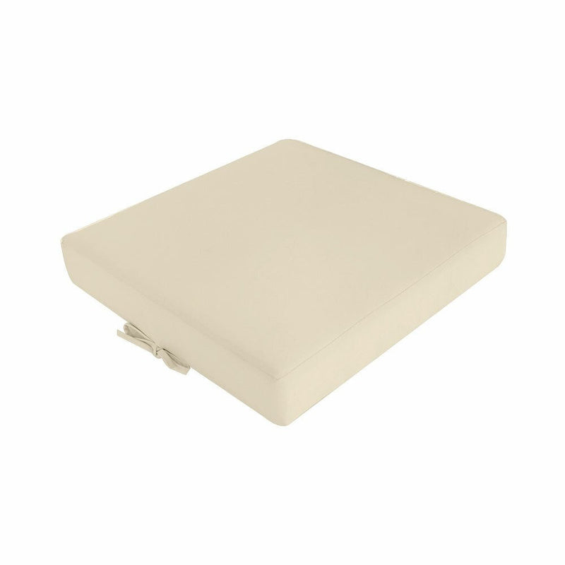 *TIE STRING ISSUE *WRONG POSITION* 2 x Knife Edge Chair Cushion In-Outdoor Polyester 17W x 17D x 3H -AD006