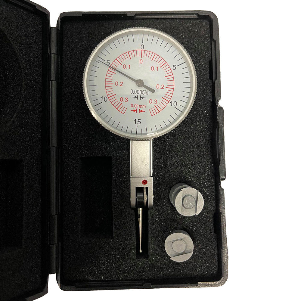 .030"/0.6mm Large Face .0005"/0.1mm 0-15-0 Test Indicator