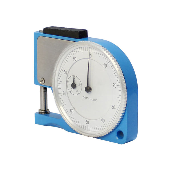.5" X 1-2" .001" Dial Thickness Gage Read Hardened Stainless Inspection Gauge