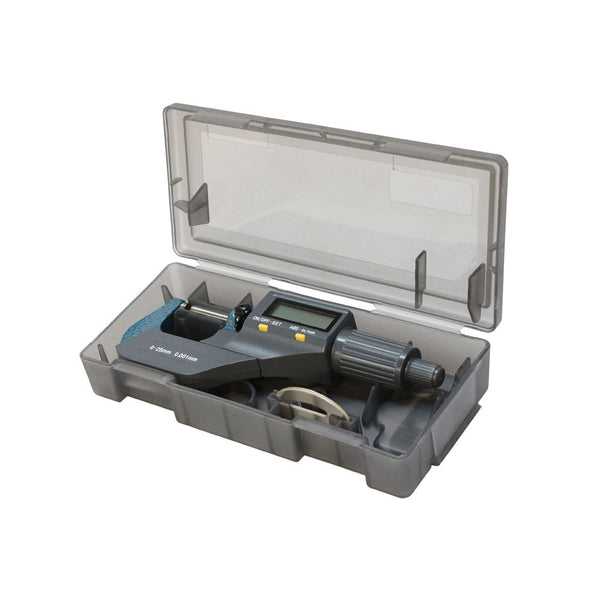 Digital Micrometer, Professional Inch/Metric Measuring Tools 0.00005"/0.001 mm Resolution Thickness Gauge, Protective Case