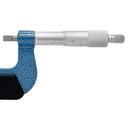 Blue case containing 0-1 inch outside micrometer .0001" accuracy and accessories.