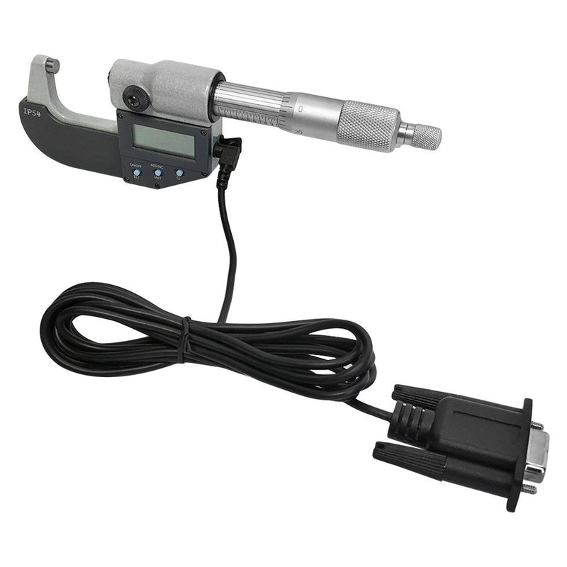 0-1"/ 0-25mm IP54 3-Key Digital Electronic Outside Micrometers 0.00005'' Graduation