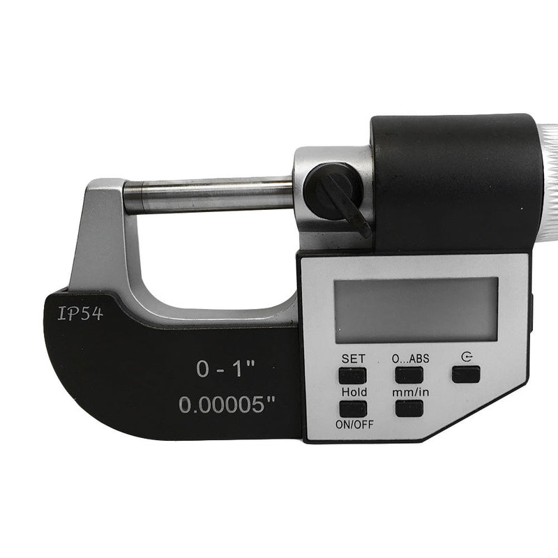 0-1"/0-25mm IP54 5-Key Electronic Digital Outside Micrometers 0.00005'' Direct RS232