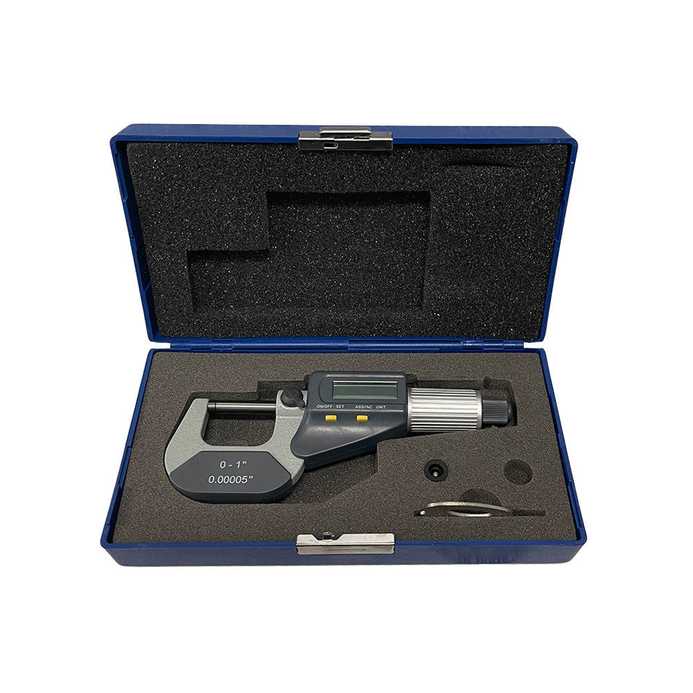 0-1'' Digital Electronic Outside Micrometer Mechanical Tool .00005'' Resolution