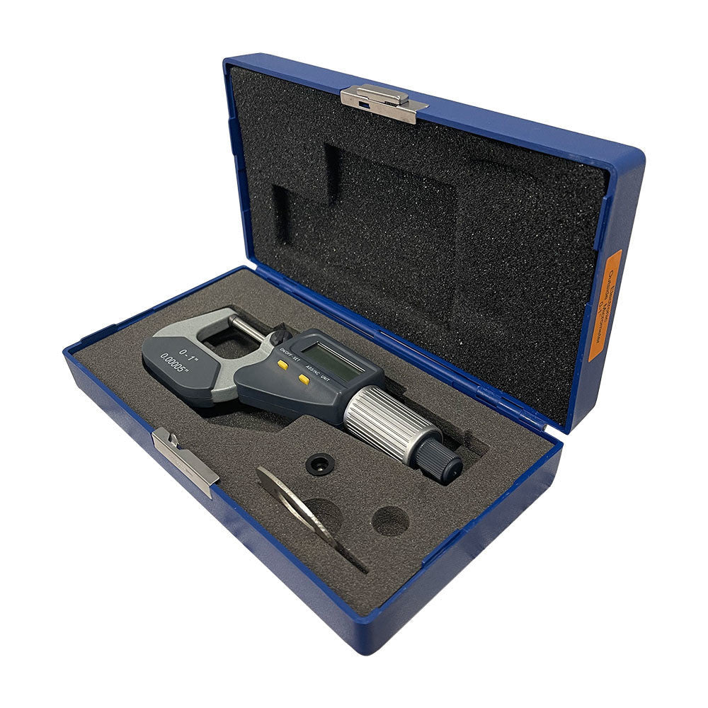 0-1'' Digital Electronic Outside Micrometer Mechanical Tool .00005'' Resolution