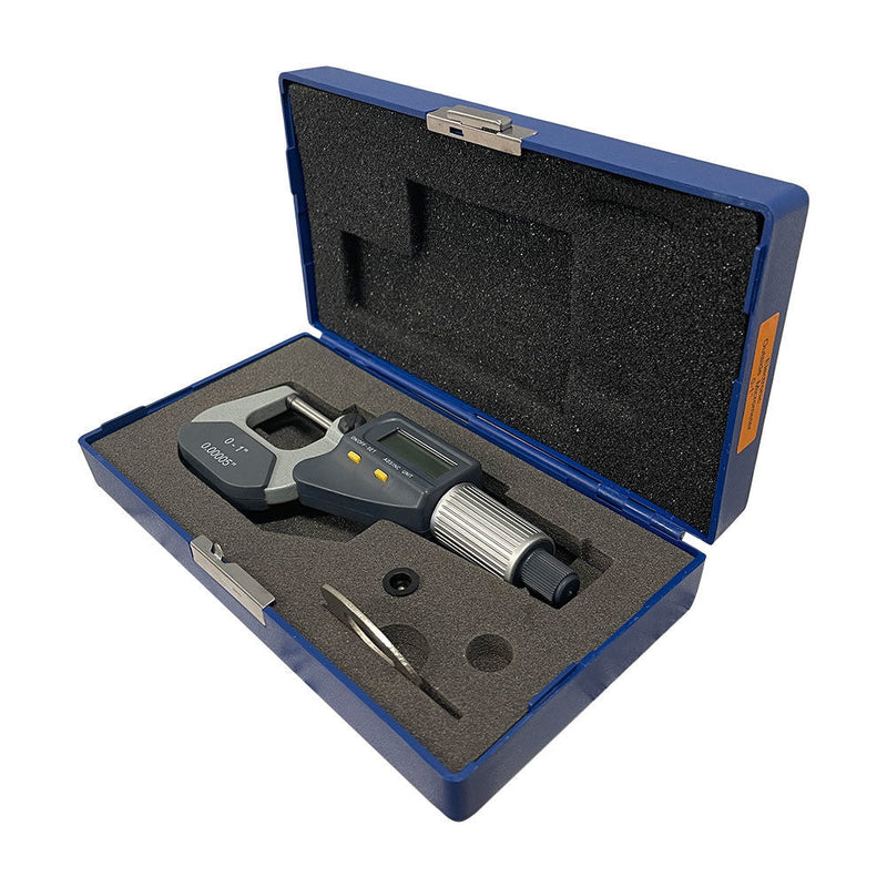0-1'' Digital Electronic Outside Micrometer Mechanical Tool .00005'' Resolution