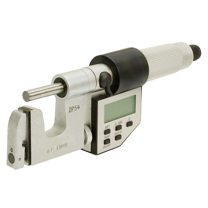 0-1'' Electronic Universal Micrometer 0.00005'' Machinist Tool Flat anvil and Rod anvil