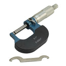 0-1'' Precision Ball Anvil Micrometer 0.0001'' Graduation Carbide Thickness Flat Spindle