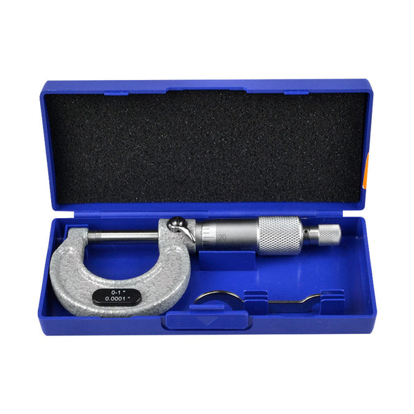 0-1'' SNK Style Outside Micrometer Solid Metal Frame 0.0001'' Graduation Ratchet Stop