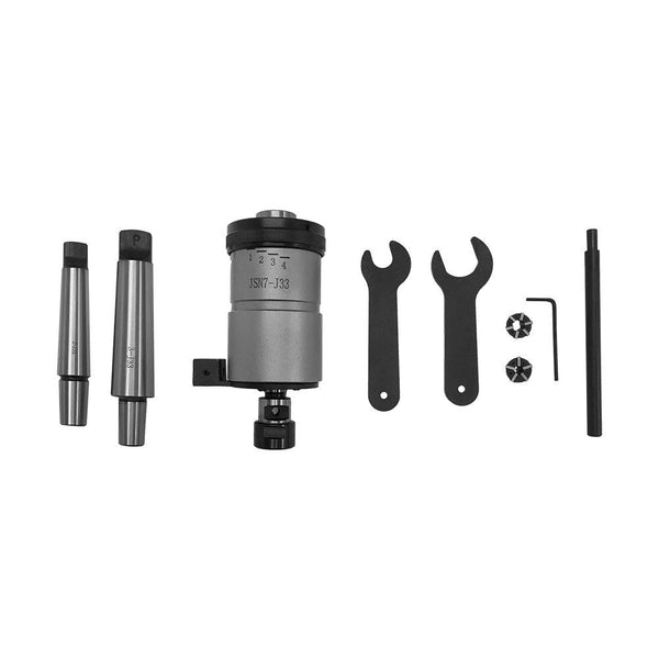 0-1/4" JT33 Self Reversing Tapping Head 2MT 3MT Shanks 2 Collets  Jacobs Drawbar Thread