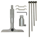 0-4" Depth Gauge Micrometer GRAD 0.001" Ratchet Stop Interchangeable Rods