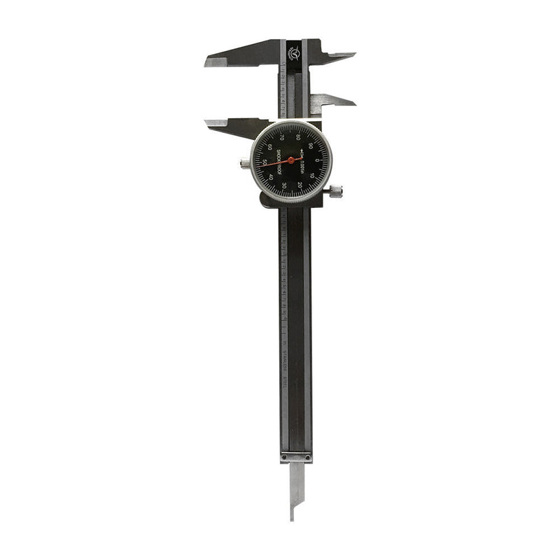 0-4'' stainless Steel 4 Way Dial Caliper Black Face Shock Proof 0.001'' Graduation