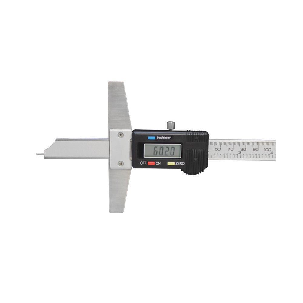 0-8'' 200mm Digital Depth Gage Gauge Reader Measurement Ruler in-mm