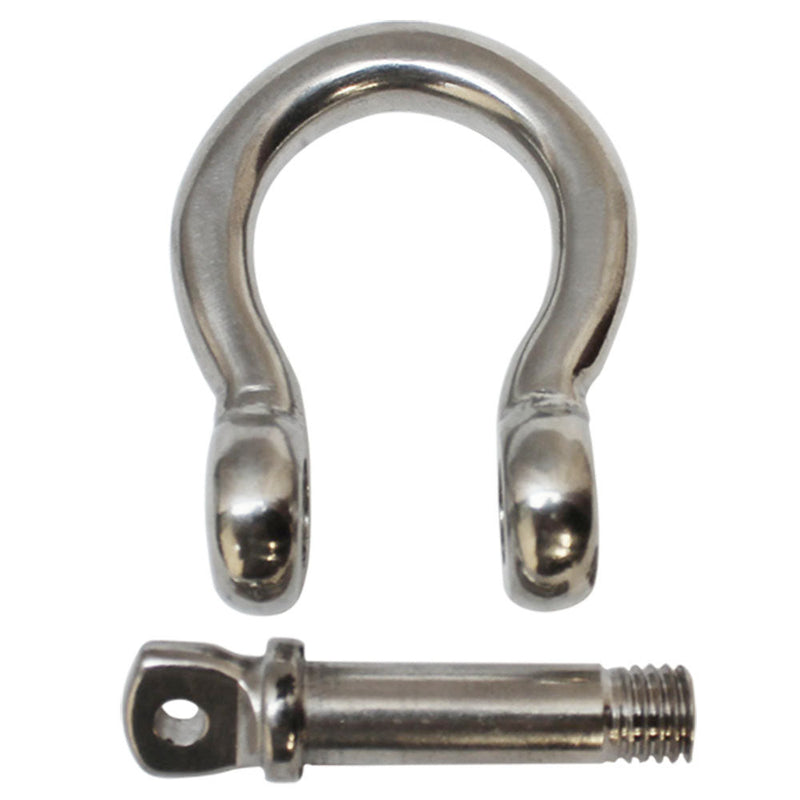 1 PC Stainless Steel 1/2" Rigging Bow Shackle CAPTIVE PIN Anchor Marine Boat Paracord