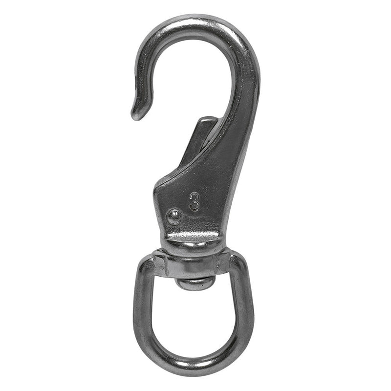 1'' Boat Marine Stainless Steel Swivel Eye Snap Hook 250 Lbs Working Load SS316 Hardware