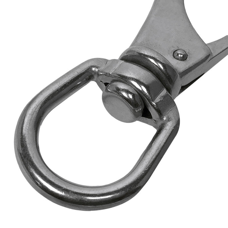 1'' Boat Marine Stainless Steel Swivel Eye Snap Hook 250 Lbs Working Load SS316 Hardware