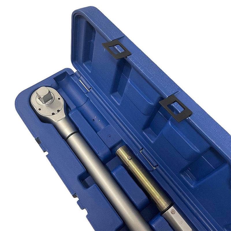 1'' Square Drive Click Ratchet Adjustable Torque Wrench 500-1500 Ft - Lbs