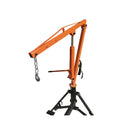 1000 lb capacity pickup crane hoist with chain hook and hitch mount base