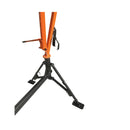 Swivel hitch mount hydraulic crane for truck bed cargo and engine lifting