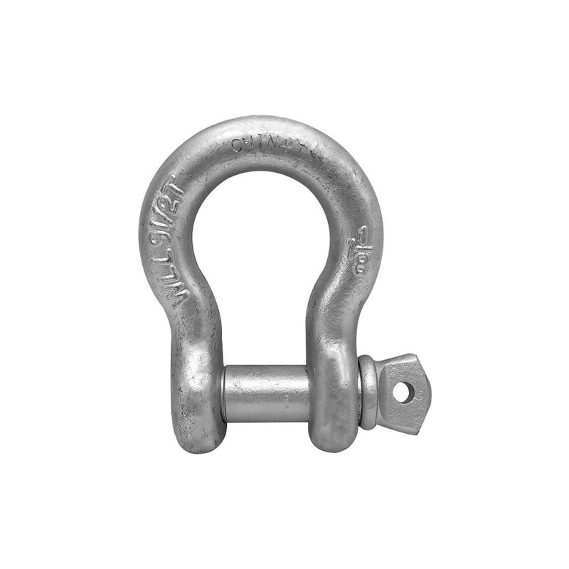 1-1/8" Screw Pin Anchor Shackle Galvanized Steel Drop Forged 19000 Lbs D Ring Bow Rigging