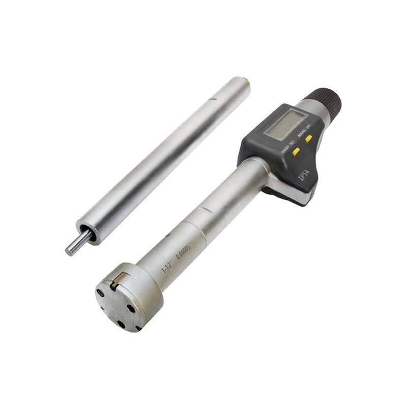 1-1.2" Electronic 3-Point Internal Micrometer .00005" Extension CASE INCLUDED