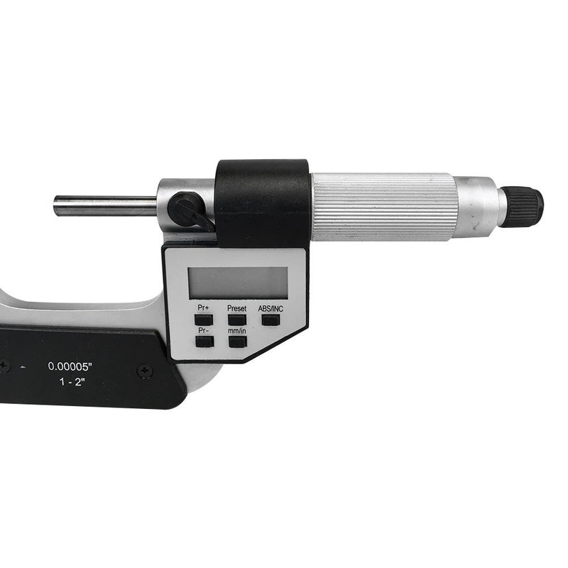 1-2" / 25-50 mm IP54 5-Key Electronic Digital Outside Micrometers 0.00005'' Direct RS232