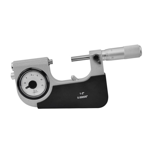 1-2" Dial Indicating Micrometer Snap Gage Micro Graduation .00005"