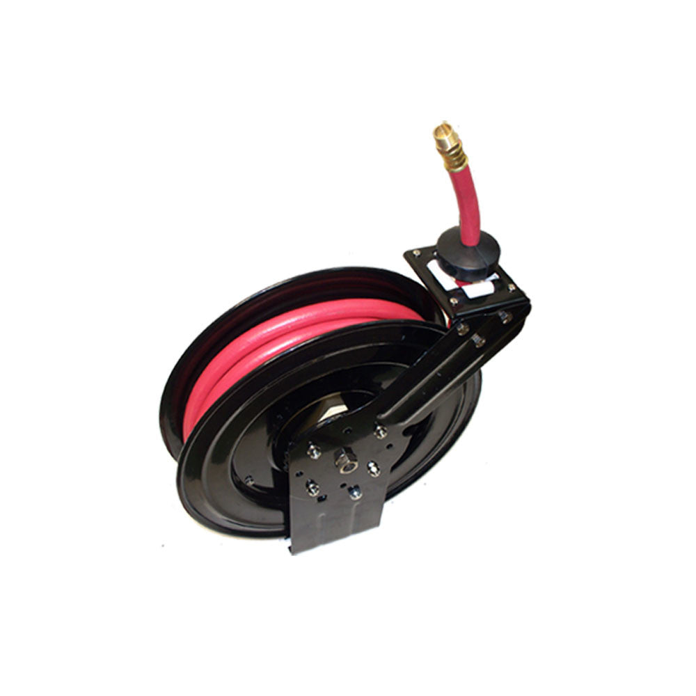 1-2" x 50' Retractable Air Hose Rubber Reel Wall Truck Mount 300 PSI