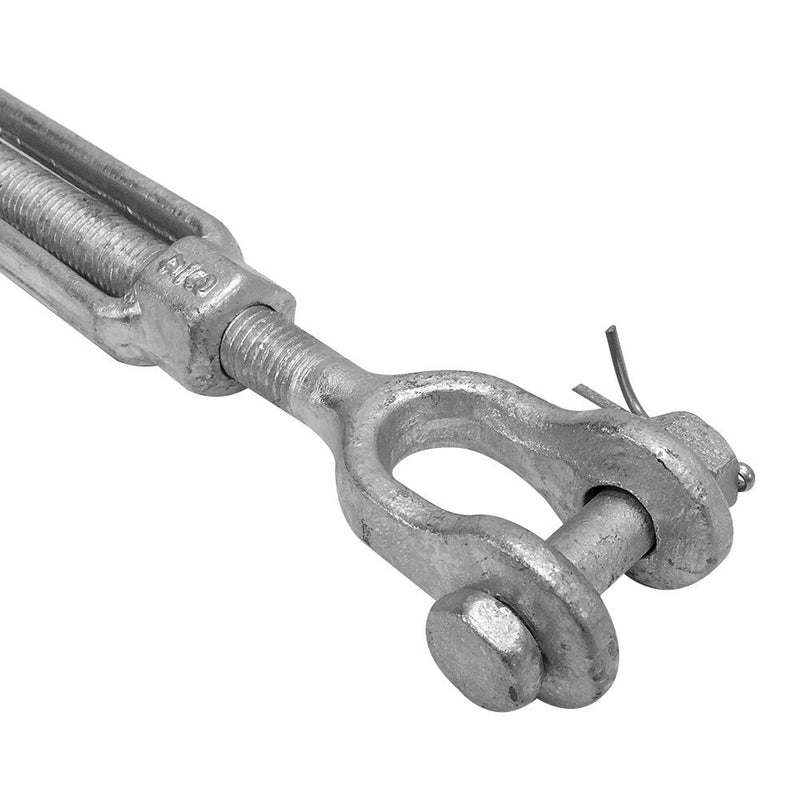 1/2" x 6" Turnbuckle JAW EYE Pulley Galvanized Drop Forge Swivel Hoist Eye WLL 2,200 LBS