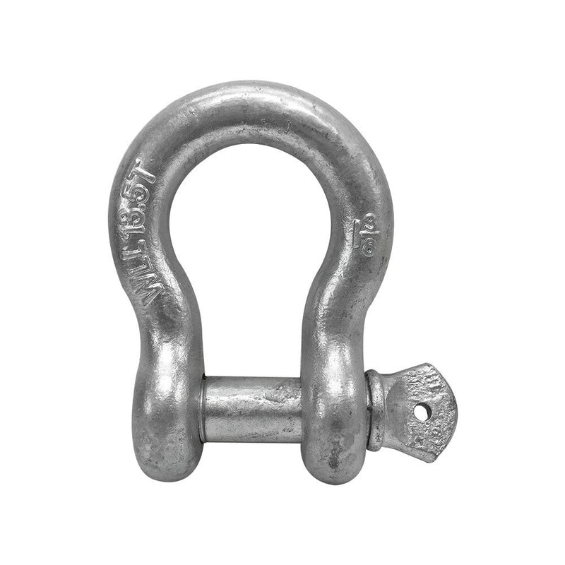 1-3/8" Screw Pin Anchor Shackle Galvanized Steel Drop Forged 27000 Lbs D Ring Bow Rigging