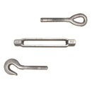 1/4'' x 4'' Turnbuckle HOOK EYE Pulley Galvanized Drop Forge Swivel Hoist Eye