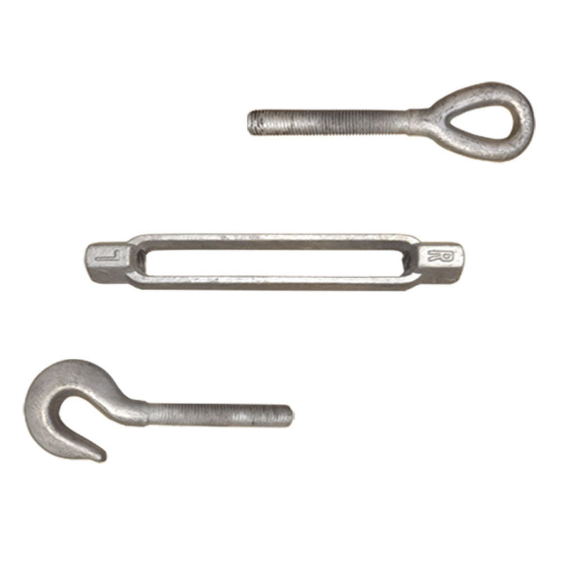 1/4'' x 4'' Turnbuckle HOOK EYE Pulley Galvanized Drop Forge Swivel Hoist Eye