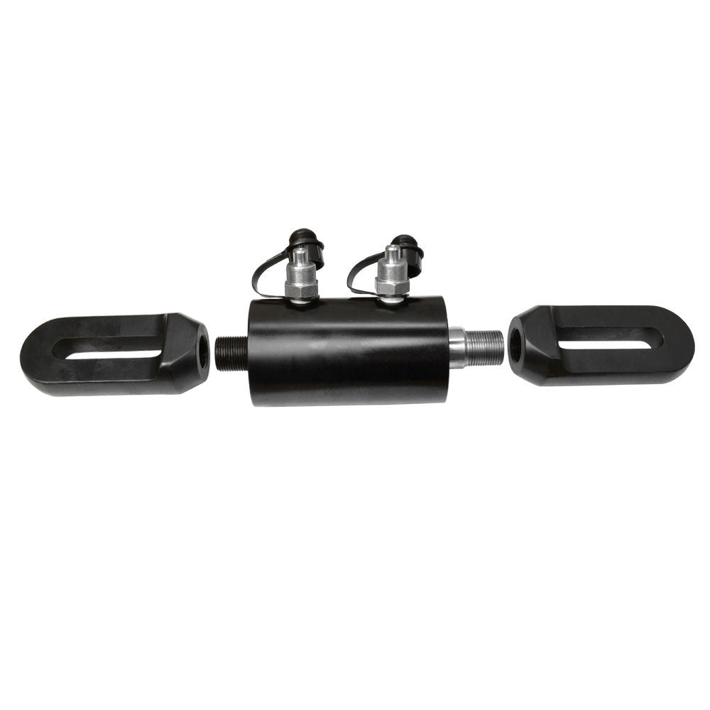 Push pull hydraulic ram jack for metalworking, machinery, and shop repair.