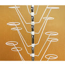 10 Layers Revolving Hat Floor Rack Hanger Retail Store Display Clothes Hang-WHT