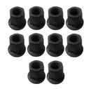 10 Pc 1/2"-13 Thread Flange Nut Steel Hex Threading Black Oxide Finish