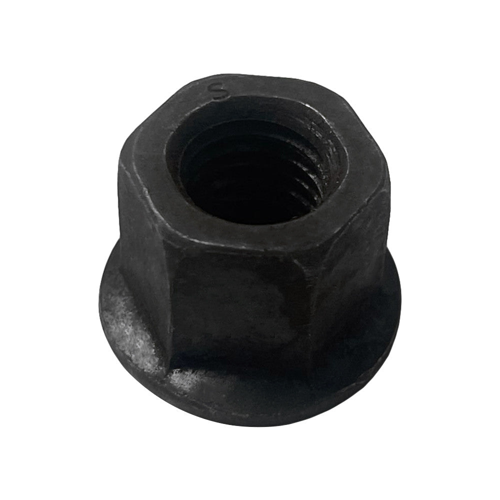 10 Pc 1/2"-13 Thread Flange Nut Steel Hex Threading Black Oxide Finish