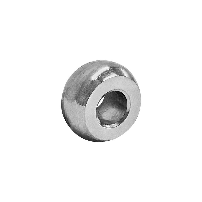 10 PC 1/4" Stainless Steel 316 Plain Ball Swage End Fitting Terminal Cable Wire Rope
