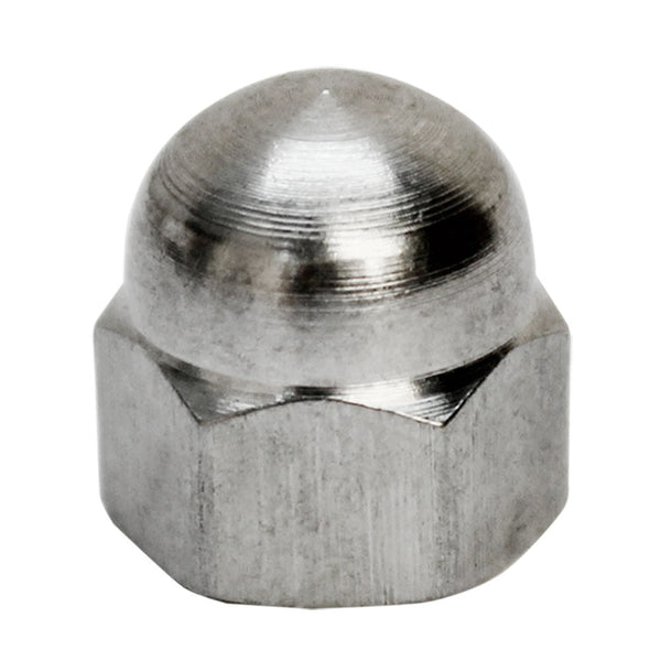 10 PC 1/4''  Stainless Steel 316 Cap Acorn Hex Nut UNC RIGHT Hand Threads Marine