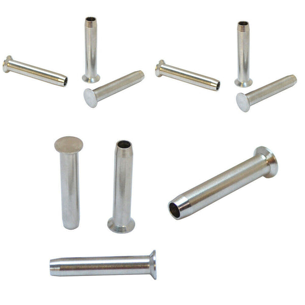 10 Pc 1/4" Stainless Steel T316 Swage Stemball For Metal Post Cable Railing