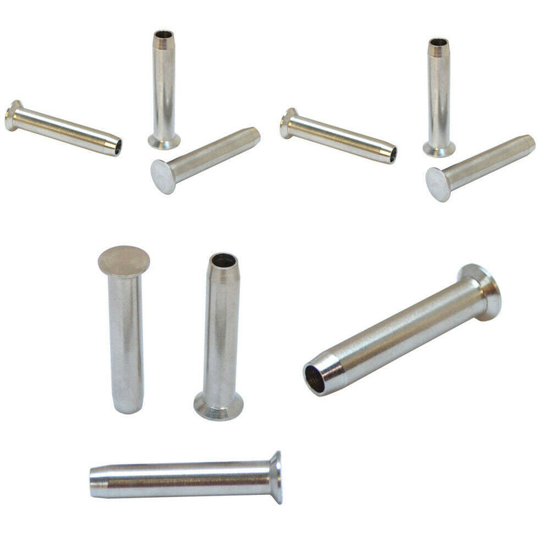 10 Pc 1/4" Stainless Steel T316 Swage Stemball For Metal Post Cable Railing