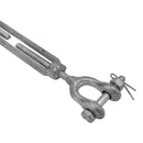 10 PC 1/4" x 4" Turnbuckle JAW EYE Pulley Galvanized Drop Forge Swivel Hoist Eye WLL 500 LBS