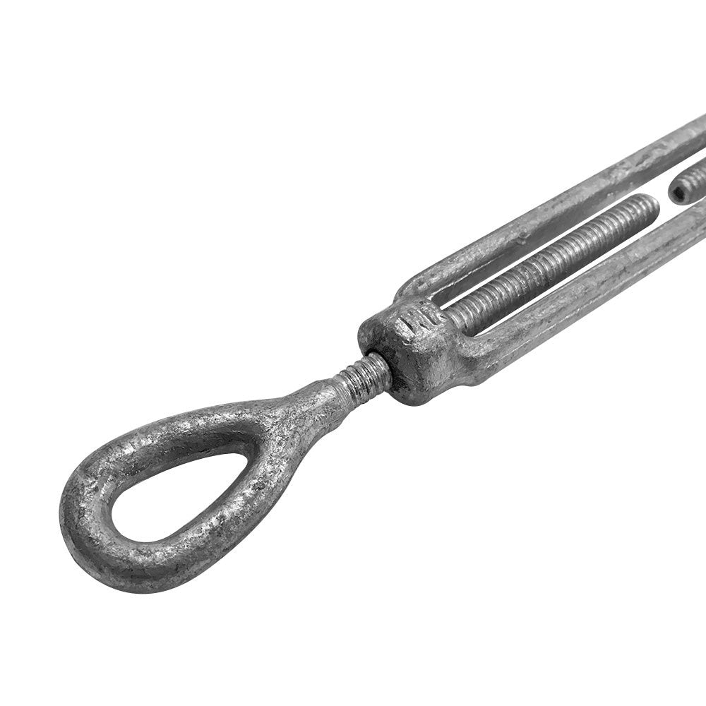10 PC 1/4" x 4" Turnbuckle JAW EYE Pulley Galvanized Drop Forge Swivel Hoist Eye WLL 500 LBS